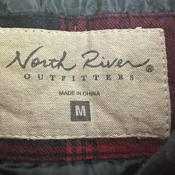 North River Outfitters Womens Buffalo Plaid Full Zip Vest Medium - Picture 5 of 6